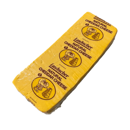 Laubscher Natural Yellow Cheddar Cheese, 10 Lbs Cheese Laubscher 