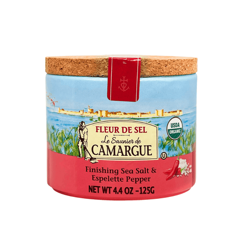 Le Saunier de Camargue Fleur De Sel Finishing Sea Salt & Espelette Pepper, 4.4 oz Pantry Le Saunier de Camargue 