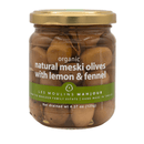 Les Moulins Mahjoub Organic Natural Meski Olives with Lemon & Fennel - 125g Olives & Capers Les Moulins Mahjoub 