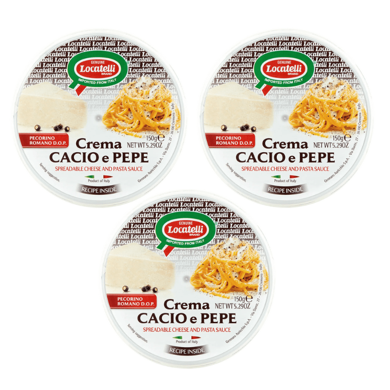 Locatelli Cacio e Pepe Cream, 5.29 oz [Pack of 3] Cheese Locatelli 