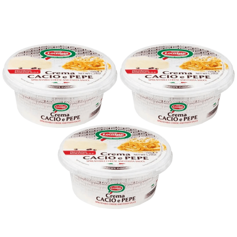 Locatelli Cacio e Pepe Cream, 5.29 oz [Pack of 3] Cheese Locatelli 