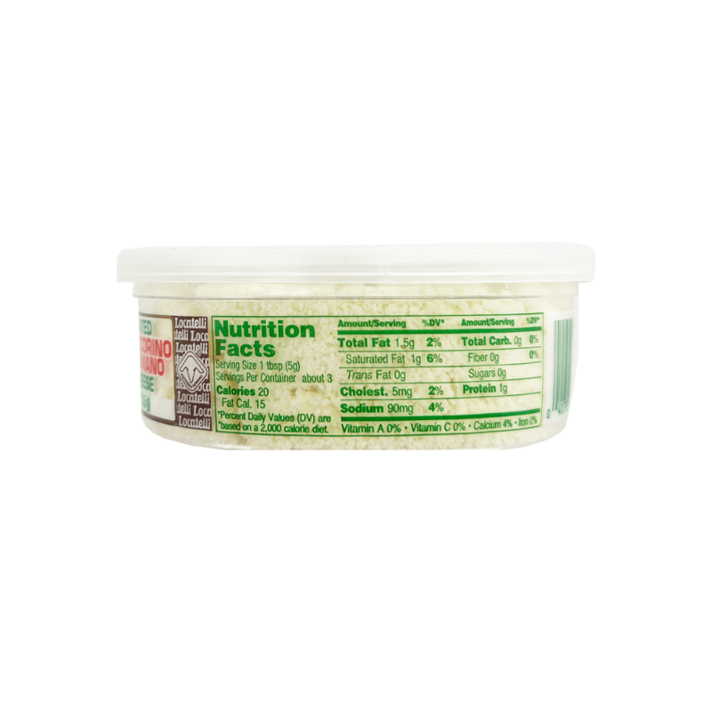 Locatelli Pecorino Romano Grated Cheese Cup, 4 oz Cheese Locatelli 