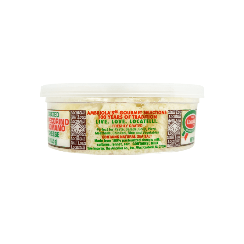 Locatelli Pecorino Romano Grated Cheese Cup, 4 oz Cheese Locatelli 