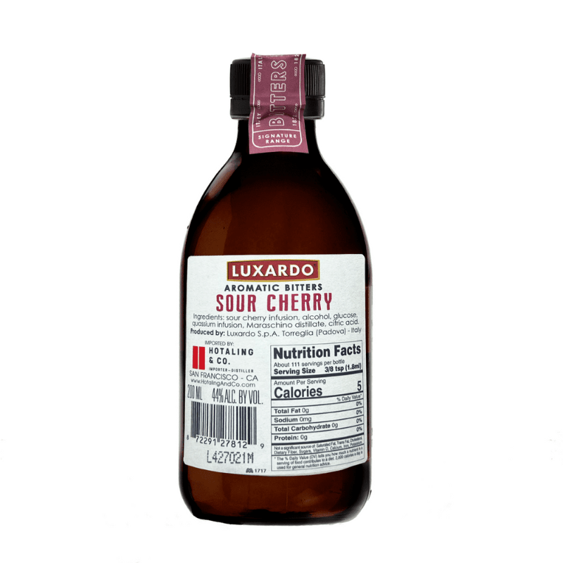 Luxardo No.1 Aromatic Sour Cherry Bitters, 200 mL For The Bar Luxardo 