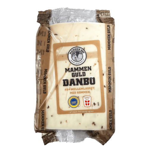 Mammen Guld Danish Danbo with Caraway Cheese, 1 Lb.