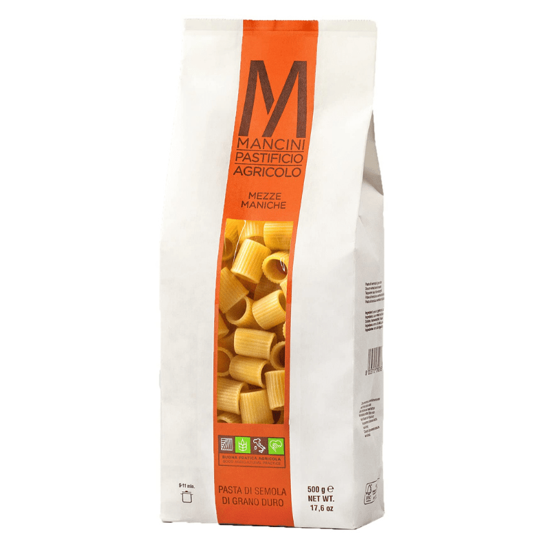Mancini Mezze Maniche Pasta Bag, 500 mL Pasta & Dry Goods Mancini 