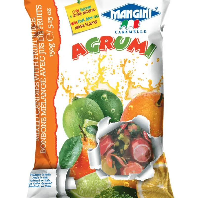 Mangini Agrumi Assorted Citrus Candy, 5.29 oz Sweets & Snacks Mangini 