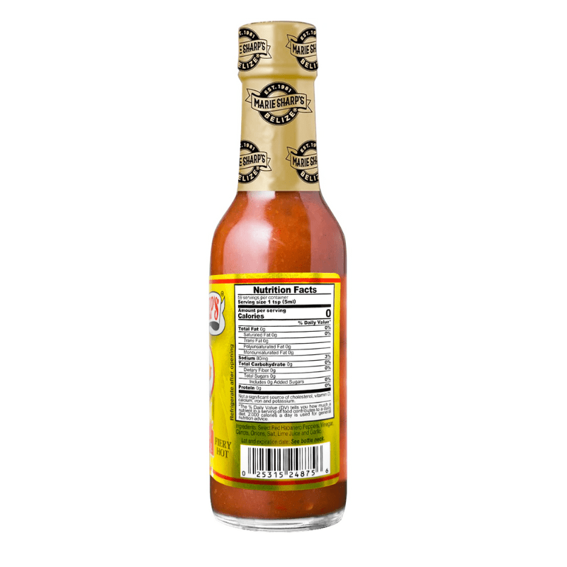 Marie Sharp's Fiery Hot Habanero Pepper Sauce - 10 oz Sauces & Condiments Marie Sharp's 