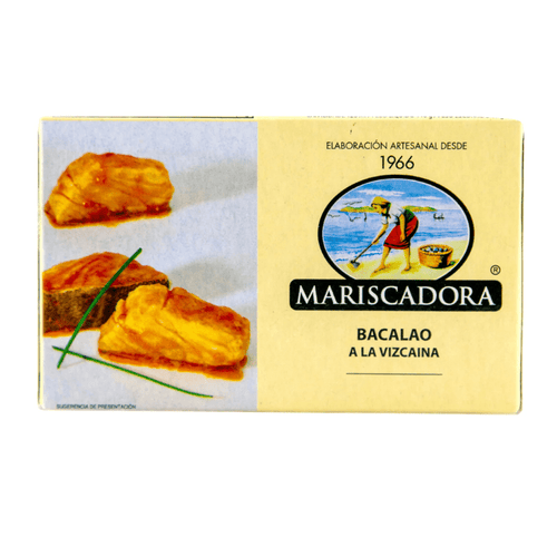 Mariscadora Cod Fish in Biscay Style Sauce, 3.88 oz Seafood Mariscadora 