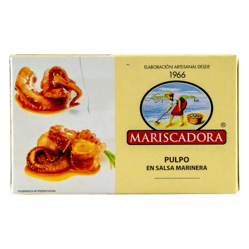 Mariscadora Octopus in Marine Sauce, 3.88 oz Seafood Mariscadora 