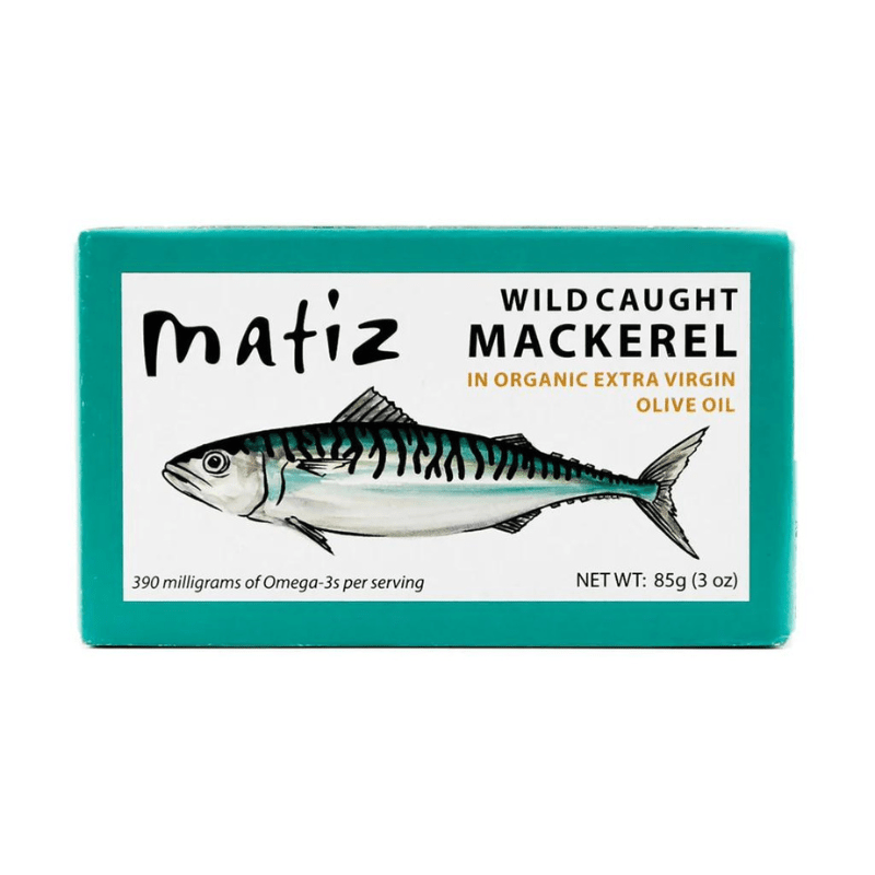 Matiz Wild Caught Mackerel in Organic Extra Virgin Olive Oil, 3 oz Seafood matiz 