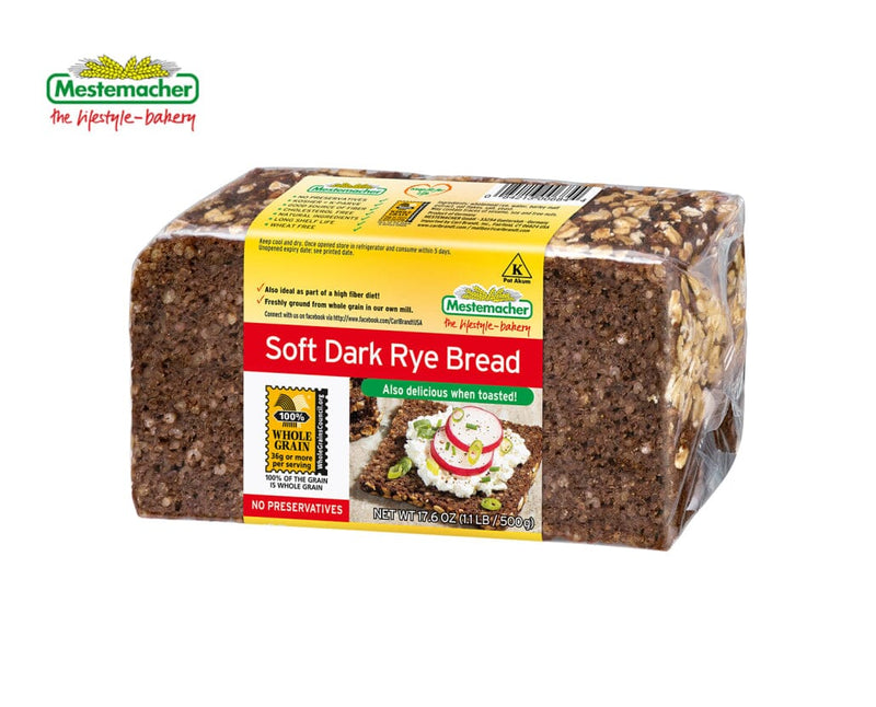 Mestemacher Organic Soft Dark Rye Bread, 17.6 oz Pasta & Dry Goods Mestemacher 