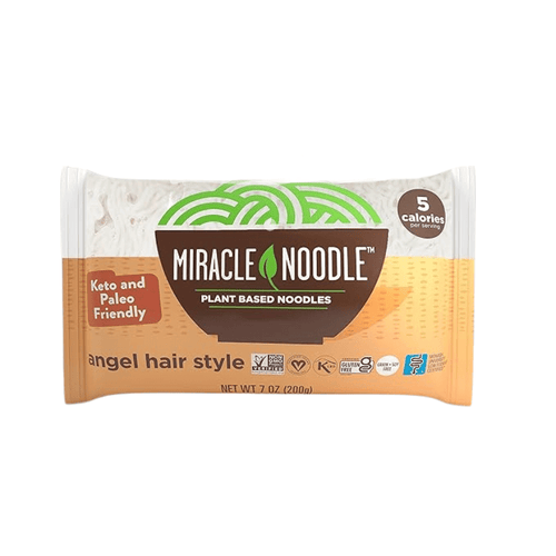 Miracle Noodle Angel Hair Pasta - Plant Based Shiratak Miracle Noodle 