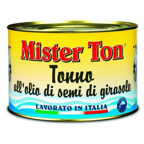 Mister Ton Yellowfin Tuna in Sunflower Oil can, 58 oz Seafood Mister Ton 