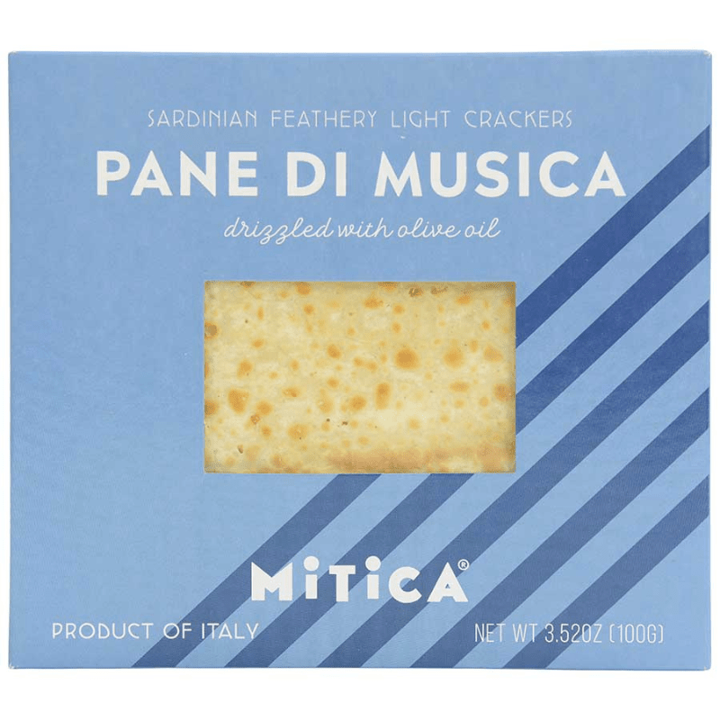 Mitica Sardinian Light Crackers Pane di Musica with Olive oil, 3.52 oz Sweets & Snacks Mitica 