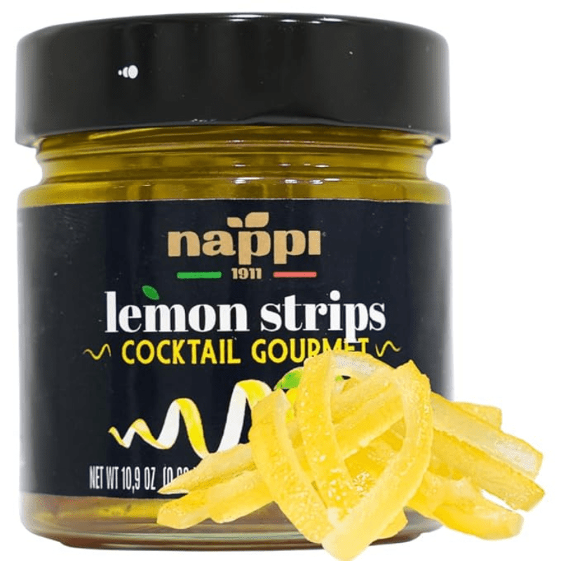 Nappi Candied Lemon Peel Strips, 10.9 oz For The Bar Nappi 