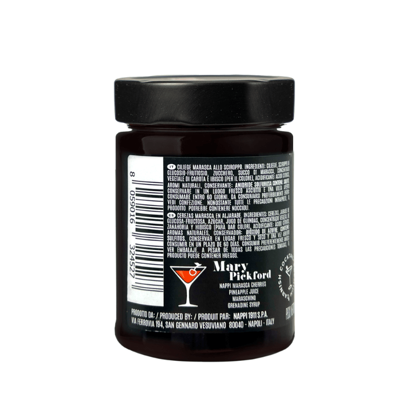 Nappi Marasca Cherries in Syrup, 14 oz | Supermarket Italy
