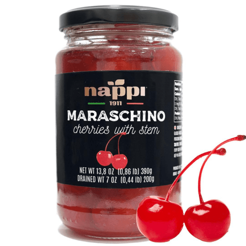 Nappi Maraschino Cherries with Stem, 13.8 oz Fruits & Veggies Nappi 