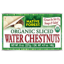 Native Forest Organic Sliced Water Chestnuts, 8 oz Pantry Native Forest 