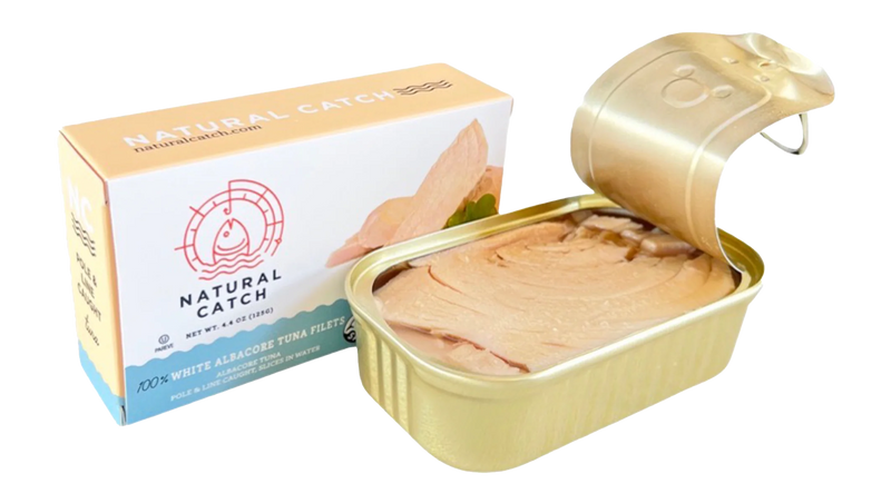 Natural Catch White Albacore Tuna in Water, 4.4 oz Seafood Natural Catch 