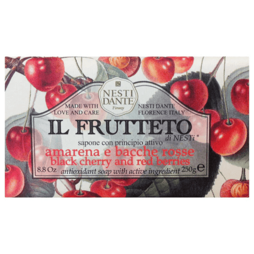Nesti Dante IL Frutteto Black Cherry & Red Berries Soap Bar, 8.8 oz.