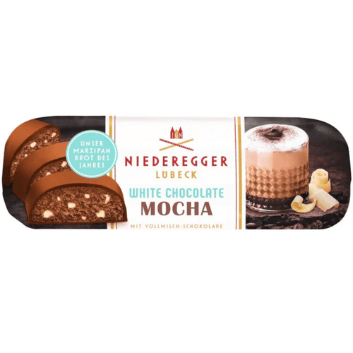 Niederegger White chocolate Mocha Marzipan Loaf, 4.4 oz Sweets & Snacks Niederegger 