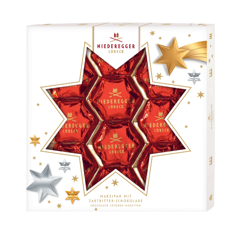 Niederregger Marzipan Stars in Gift Box, 4.4 oz Sweets & Snacks Niederegger 
