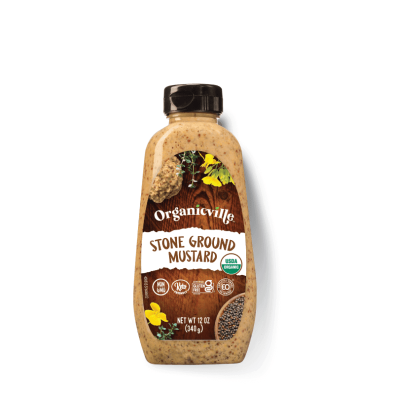 OrganicVille Stone Ground Organic Mustard, 12 oz Sauces & Condiments OrganicVille 