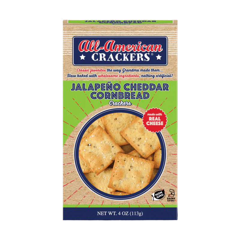 Partners All American Crackers Jalapeno Cheddar Cornbread Crackers, 4 oz Sweets & Snacks Partners 