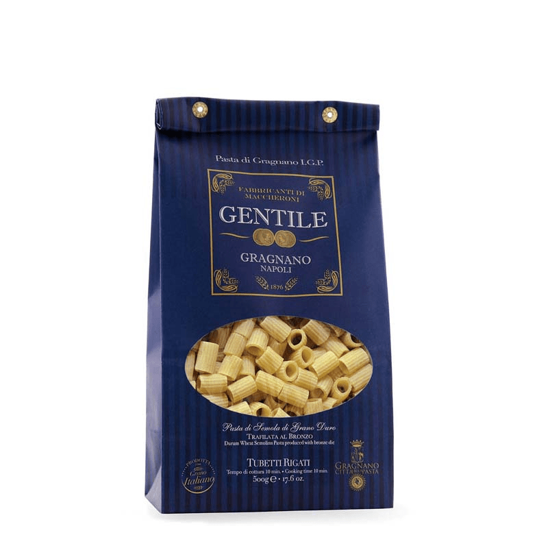 Pastificio Gentile Organic Tubetti Rigati Pasta di Gragnano IGP, 17.6 oz Pasta & Dry Goods Gentile 