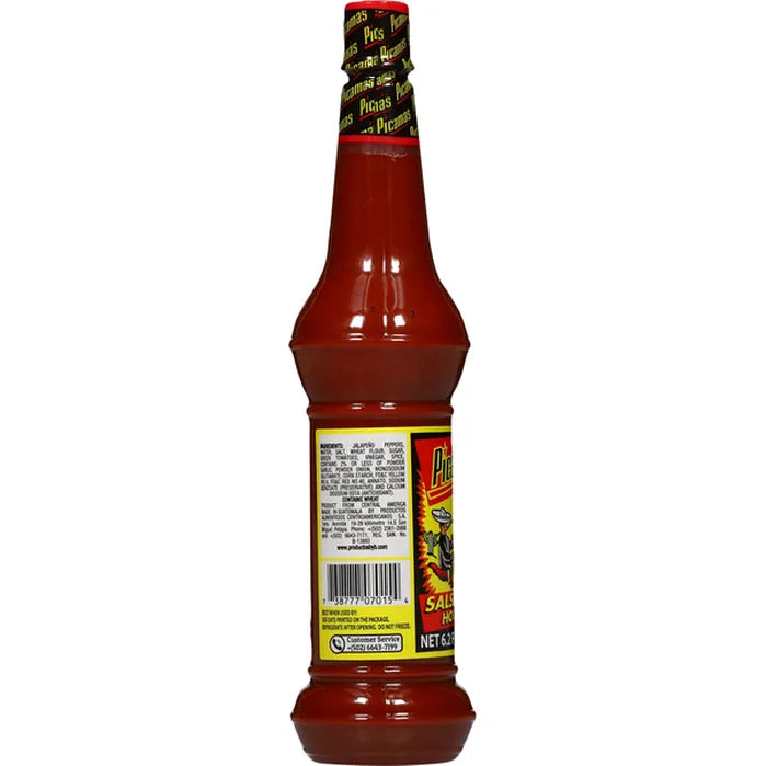 Picamas Salsa Brava Picante Red Hot Sauce, 6.2 oz Sauces & Condiments Picamas 