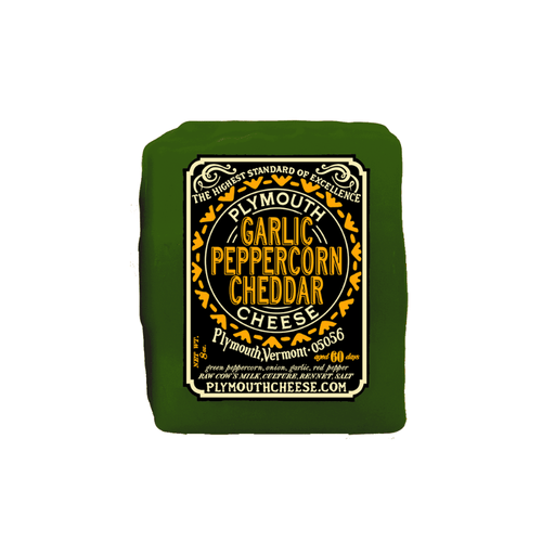 Plymouth Garlic Peppercorn Cheddar Cheese, 8 oz.