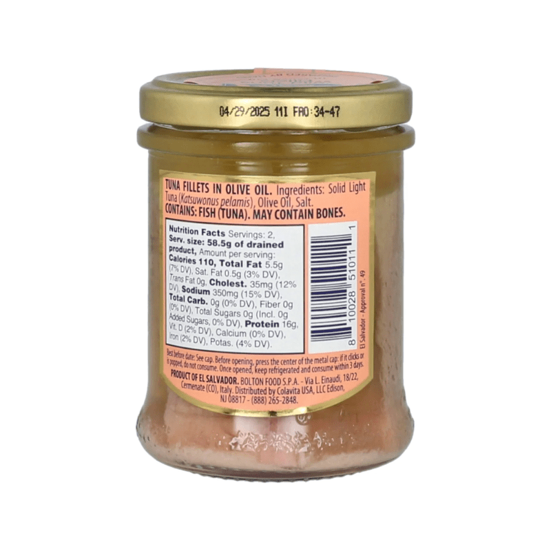 Rio Mare Tuna Filet in Olive Oil Jar, 6.35 oz Seafood Rio Mare 