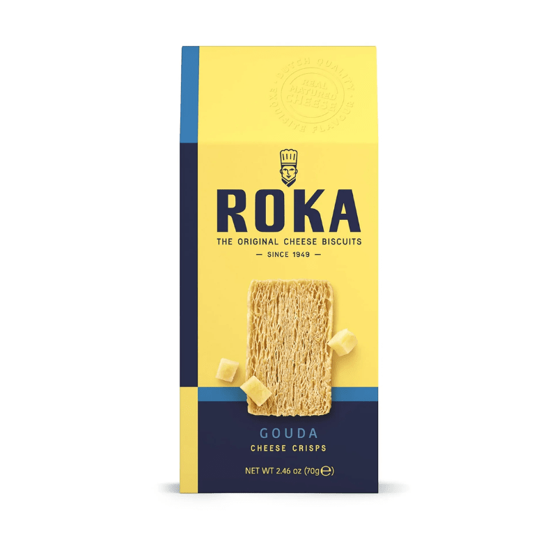 Roka Cheese Crips-Gouda Cheese, 2.46 oz Sweets & Snacks Roka 