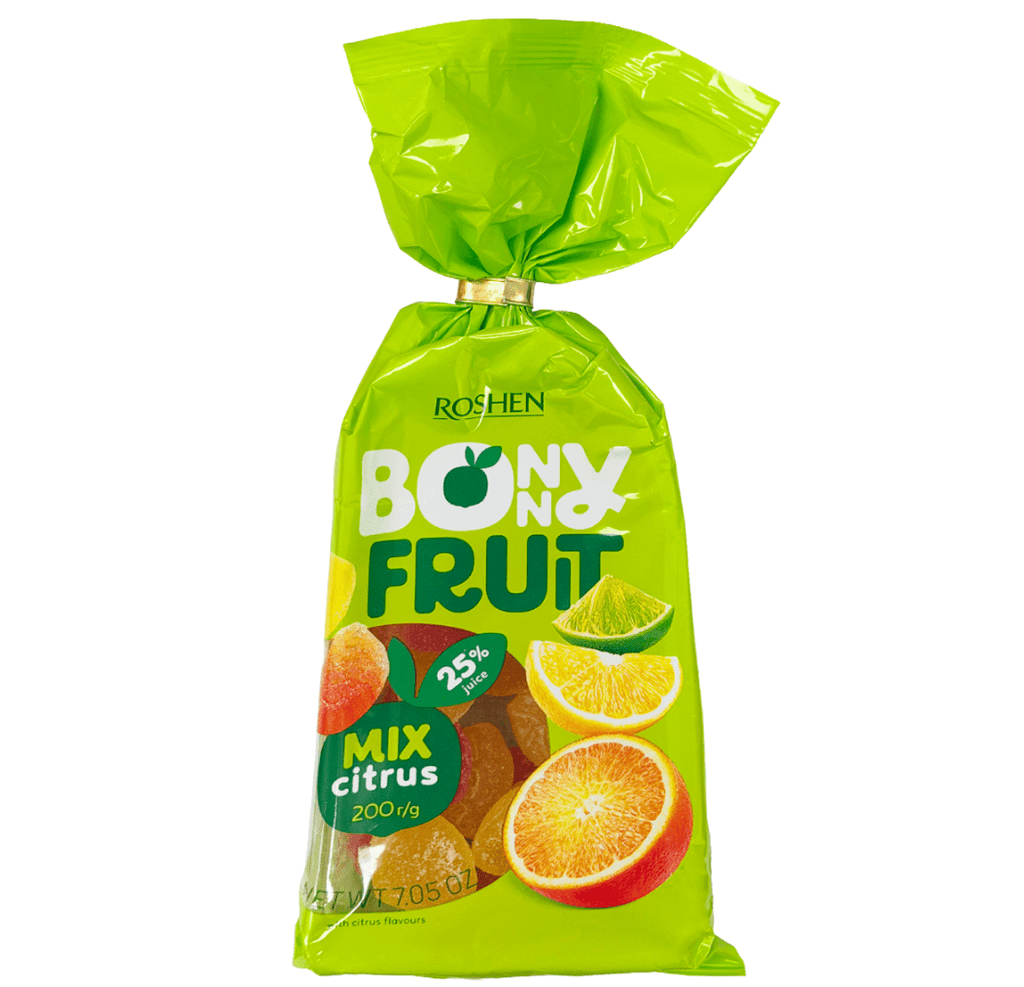 Roshen Bonny Fruit Mix Citrus, 7.05 oz | Supermarket Italy Roshen Bonny Fruit Mix Citrus, 7.05 oz | Supermarket Italy