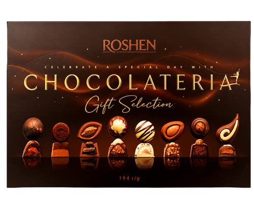Roshen Gift Box Chocolateria Assortment, 6.84 oz.