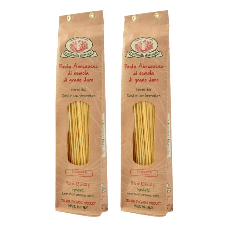 Rustichella D'Abruzzo Spaghetti, 17.6 oz (500g) [Pack of 2] Pasta & Dry Goods Rustichella D'Abruzzo 