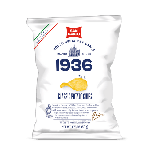San Carlo Classic Italian Potato Chips, 1.76 oz | 50g Sweets & Snacks San Carlo 