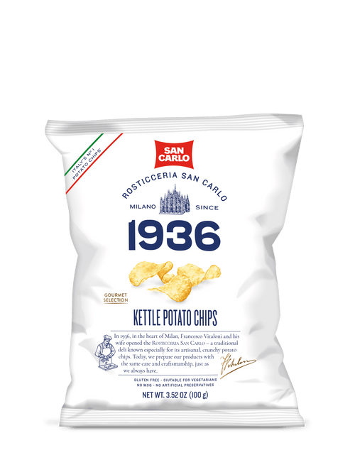 San Carlo Kettle Cooked Potato Chips, 3.52 oz (100 g) Sweets & Snacks San Carlo 