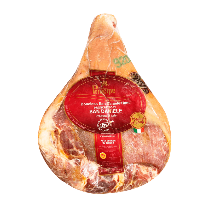 San Daniele Prosciutto Principe Secolo Red Label 20 months, 17 lb. Meats Principe 