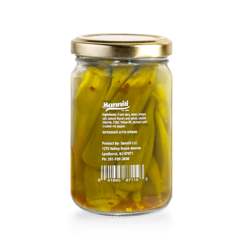 Sanniti Hot Pickled Okra, 14.5 oz Fruits & Veggies Sanniti 