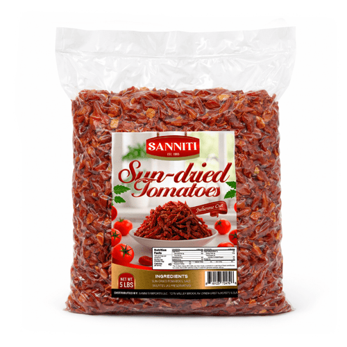 Sanniti Julianne Cut Sun-Dried Tomatoes, 5 Lbs.