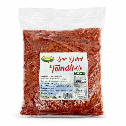 Sanniti Julienne Cut Sun-Dried Tomatoes, 5 Lbs.