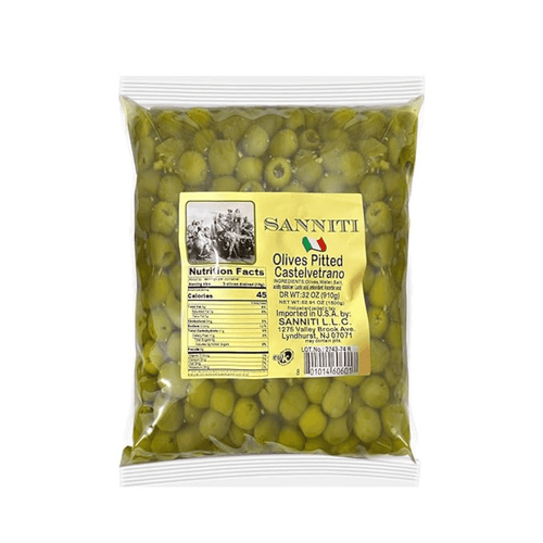 Sanniti Pitted Castelvetrano Olives, 3.3 Lbs Olives & Capers Sanniti 