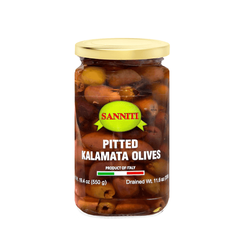 Sanniti Pitted Kalamata Olives, 19.4 oz (550 g) Olives & Capers Sanniti 