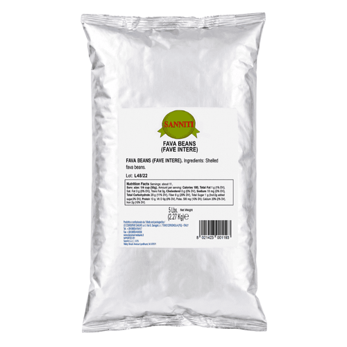 Sanniti Shelled Fava Beans, 5 Lbs Pasta & Dry Goods Sanniti 