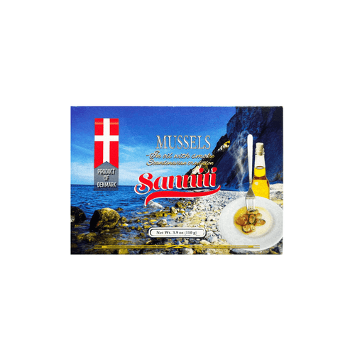 Sanniti Smoked Mussels in Oil, 3.9 oz Seafood Sanniti 