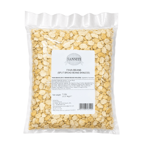 Sanniti Split Broad Skinless Fava Beans, 5 Lbs Pasta & Dry Goods Sanniti 