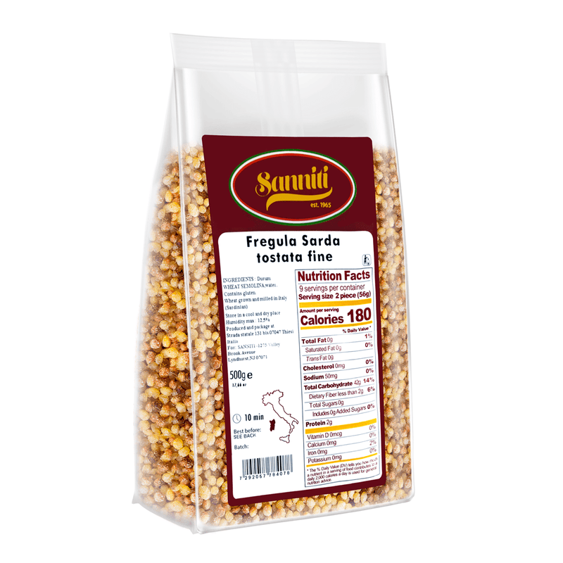 Sanniti Toasted Fregula Sarda, 17.6 oz Pasta & Dry Goods Sanniti 