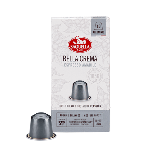 Saquella Espresso Bella Crema, 10 Capsules Coffee & Beverages Saquella 